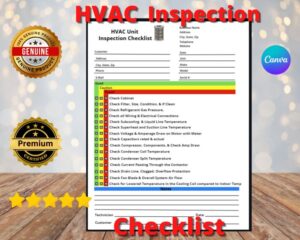 HVAC inspection checklist